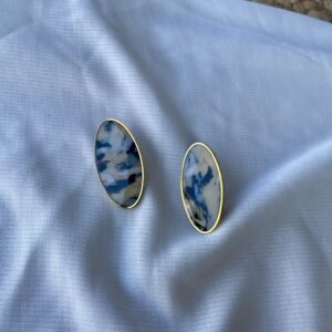 Boucles d'oreilles "Jaspe Dalmatien"