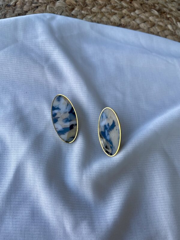 Boucles d'oreilles "Jaspe Dalmatien"